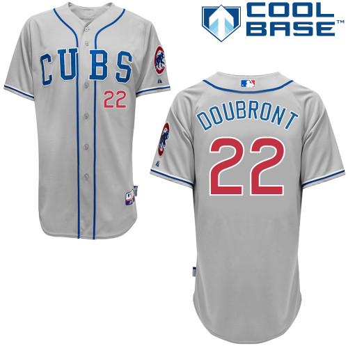 Felix Doubront #22 MLB Jersey-Chicago Cubs Men's Authentic 2014 Road Gray Cool Base Baseball Jersey